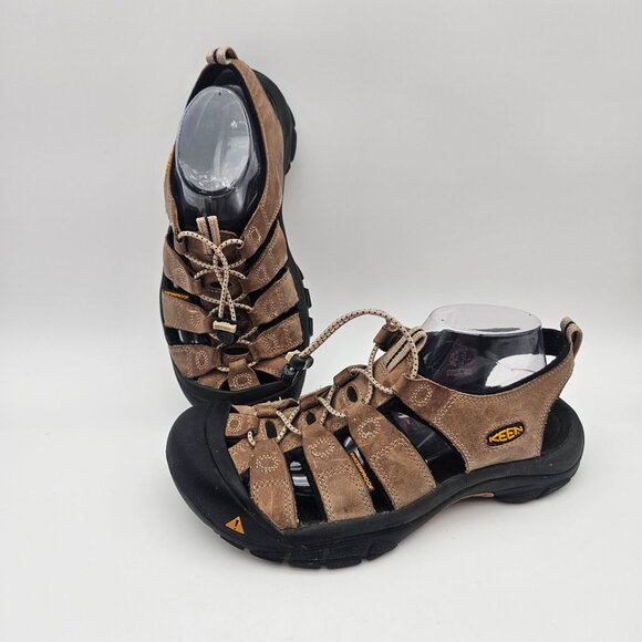 Keen Closed Toe Hiking Water Sport Sandals Brown Mens Sz 9 - Picture 1 of 8